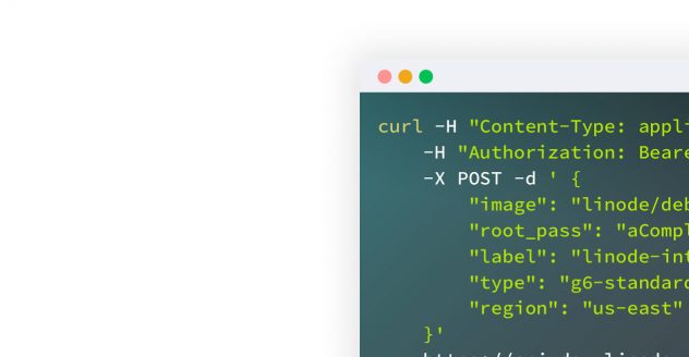 Representação da linha de comando de um comando curl - Akamai Connected Cloud