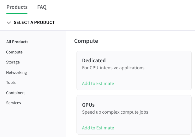 Cloud Pricing Calculator